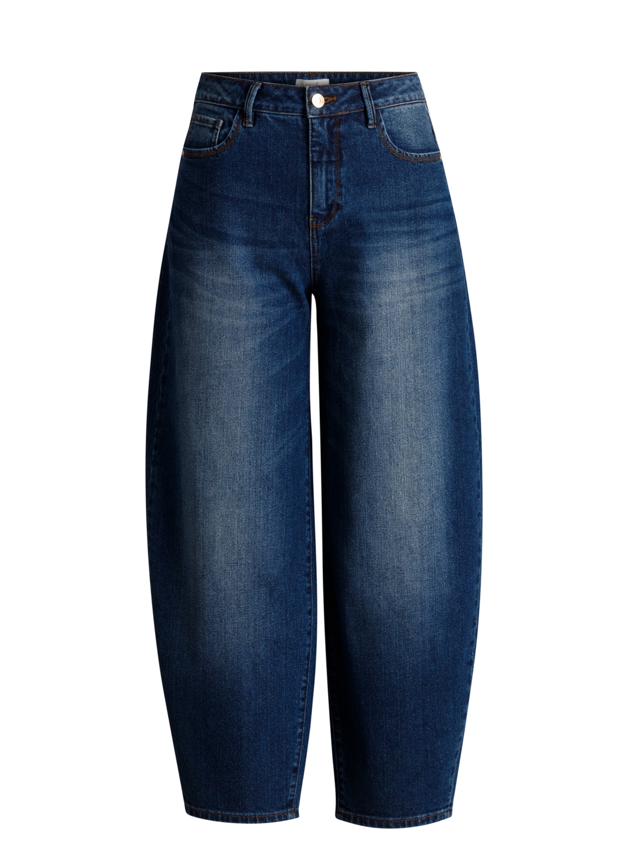Yest Sophie Barrel Jeans Dark Stone Wash