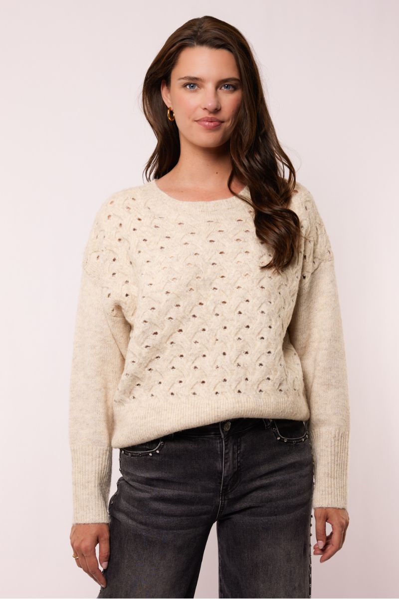 G-maxx Shani Knitting Sweater Sand