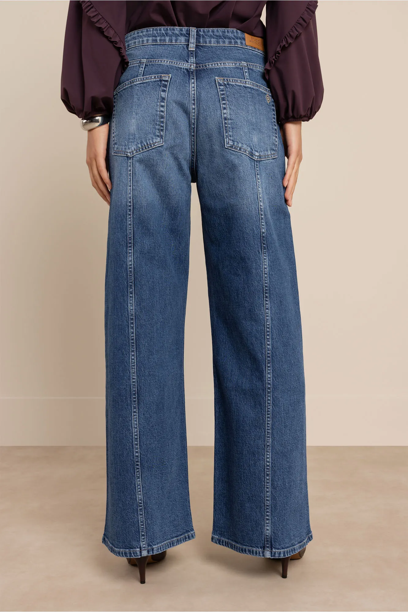 Studio Anneloes Pixie Denim Trousers, denimblauw damesbroek