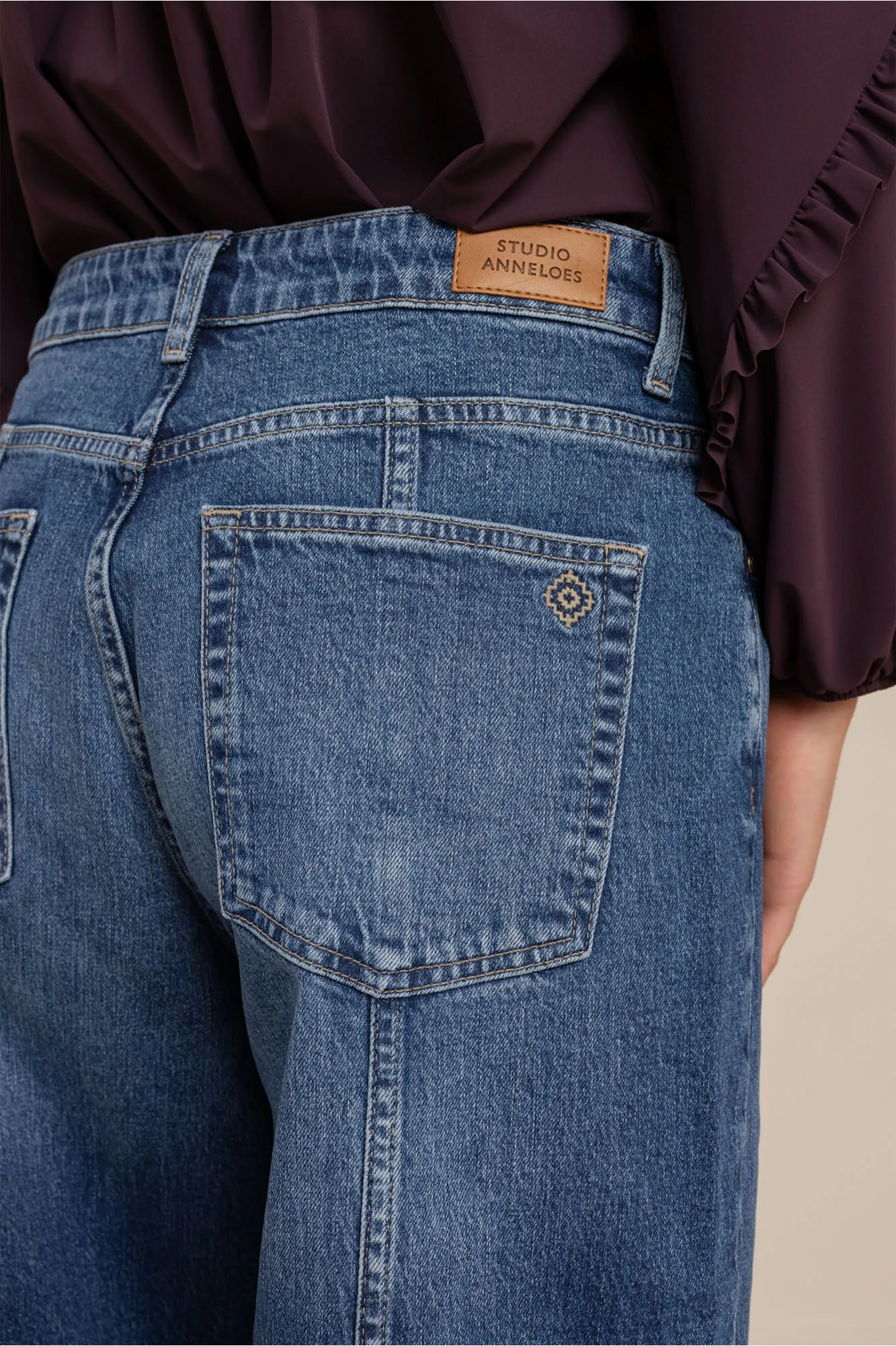 Studio Anneloes Pixie Denim Trousers denim blue, dames spijkerbroek